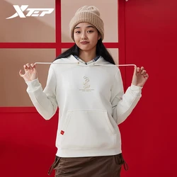 Xtep Pullover Hoodie For Women 2024 Spring Sporty Fashion Casual Men's Sweatshirt Life Style Leisure Outdoor Tops 976128930412