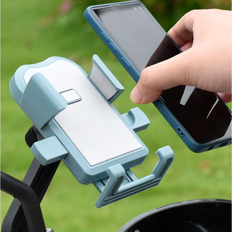 Bicycle Mobile Phone Holder Shockproof Riding Navigation Electric Vehicle Motorcycle Takeaway Rider 95mm Width Adjustment P65