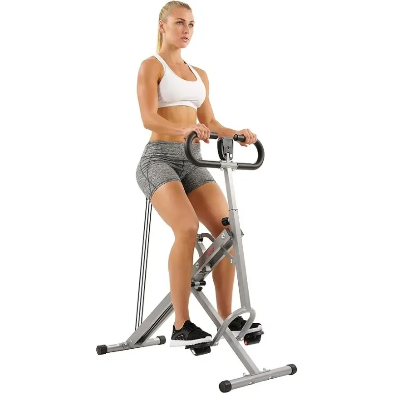 Row-N-Ride Squat Assist Trainer para Glutes Workout, resistência ajustável, fácil configuração, equipamento dobrável exercício