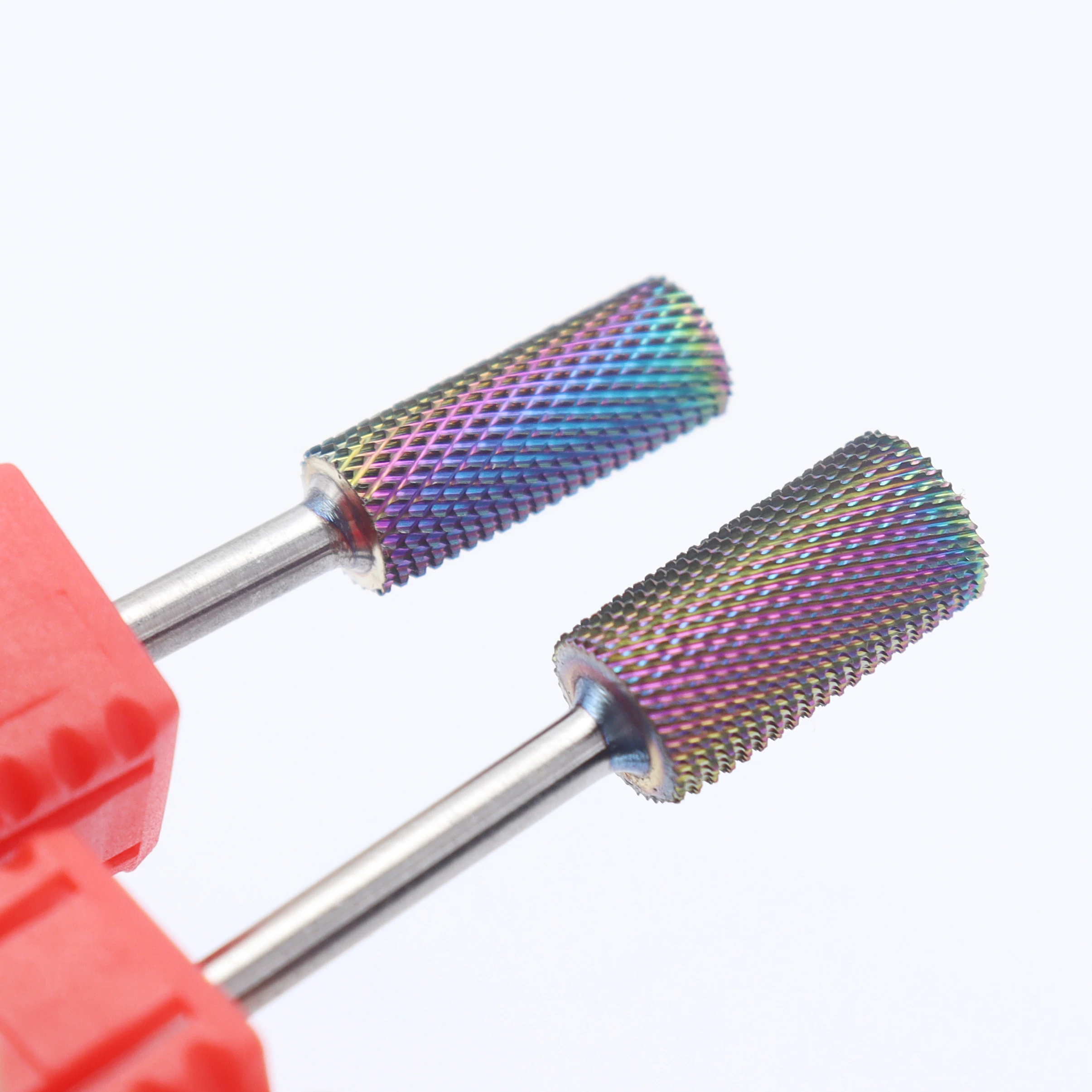 Regenboog Carbide Platte Kop Professionele 3/32 "Nail Elektrische Boor Machine Manicure Pedicure Tool Accessoires Carbide nailboor