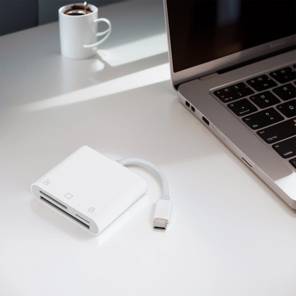 

3 in 1 Type-C To SD/TF/CF Memory Card Adapter SD Card Reader Memory Card Reader for iPad iPhone 15 MacBook and More USB-C Device