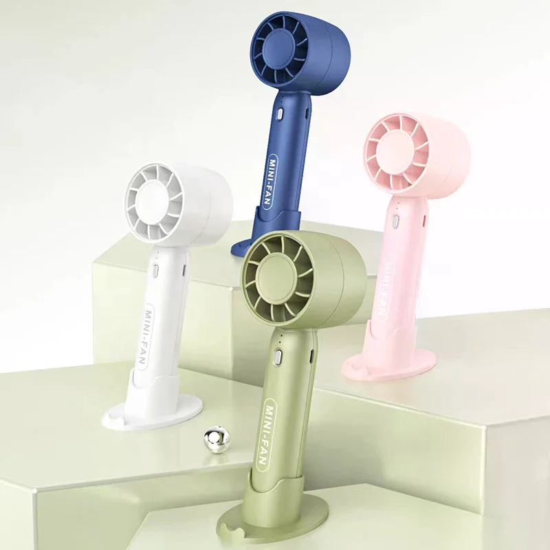 Portable Handheld Charging Fan, Mobile Phone Holder, Student Dormitory Mini Fan, Summer Cooling Tool Outdoor Small Fan Handheld