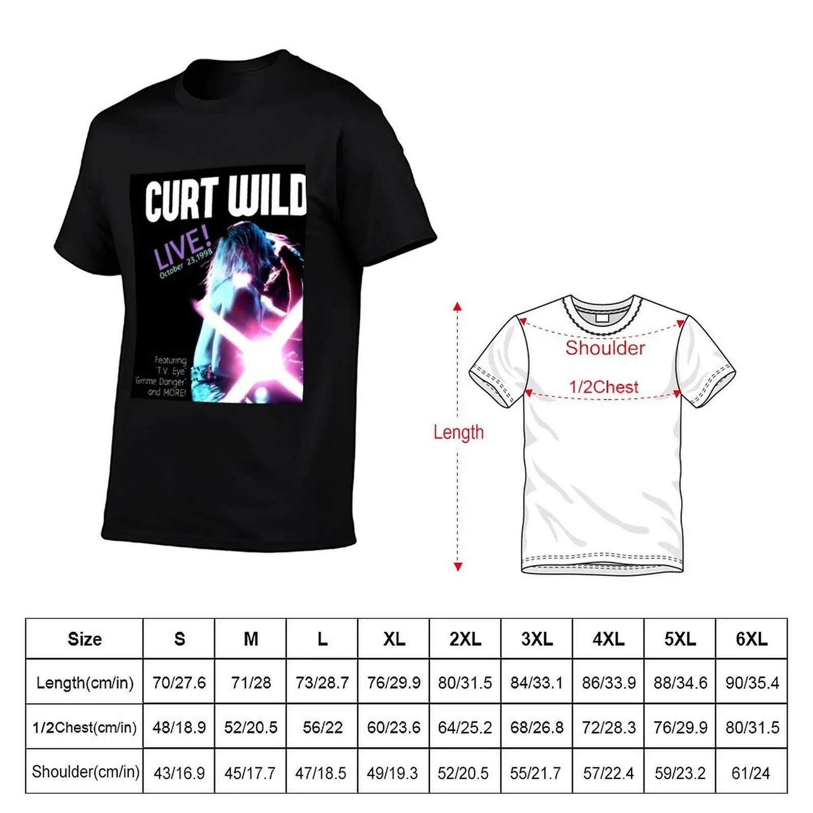 Curt Wild Promo Shirt T-Shirt t shirts for man pack white man t shirt luxury t shirts for man cotton T-shirt
