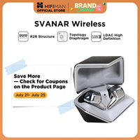 HIFIMAN SVANAR Wireless Bluetooth In-Ear Hi-Fi Earphones, Hymalaya DAC, Topology Diaphragm, IPX5 Water/Sweat Resistant& ANC
