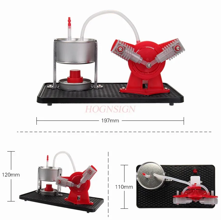 Imagem -03 - Steam Engine Science Experiment Toy para Crianças Física Ensino Aprendizagem Educação Máquinas