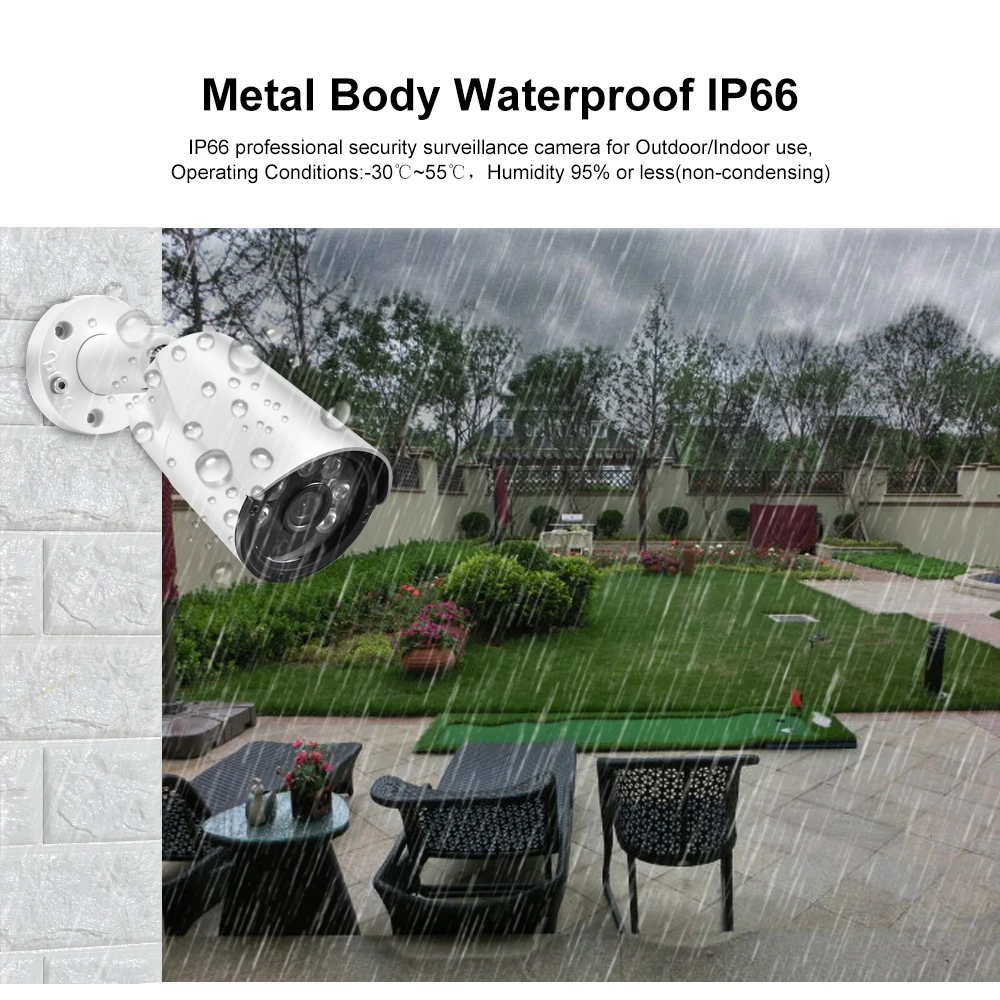 AZHSHN 16CH POE NVR Kit Outdoor 5MP H.265+ Face Recognition Waterproof Video Surveillance Camera