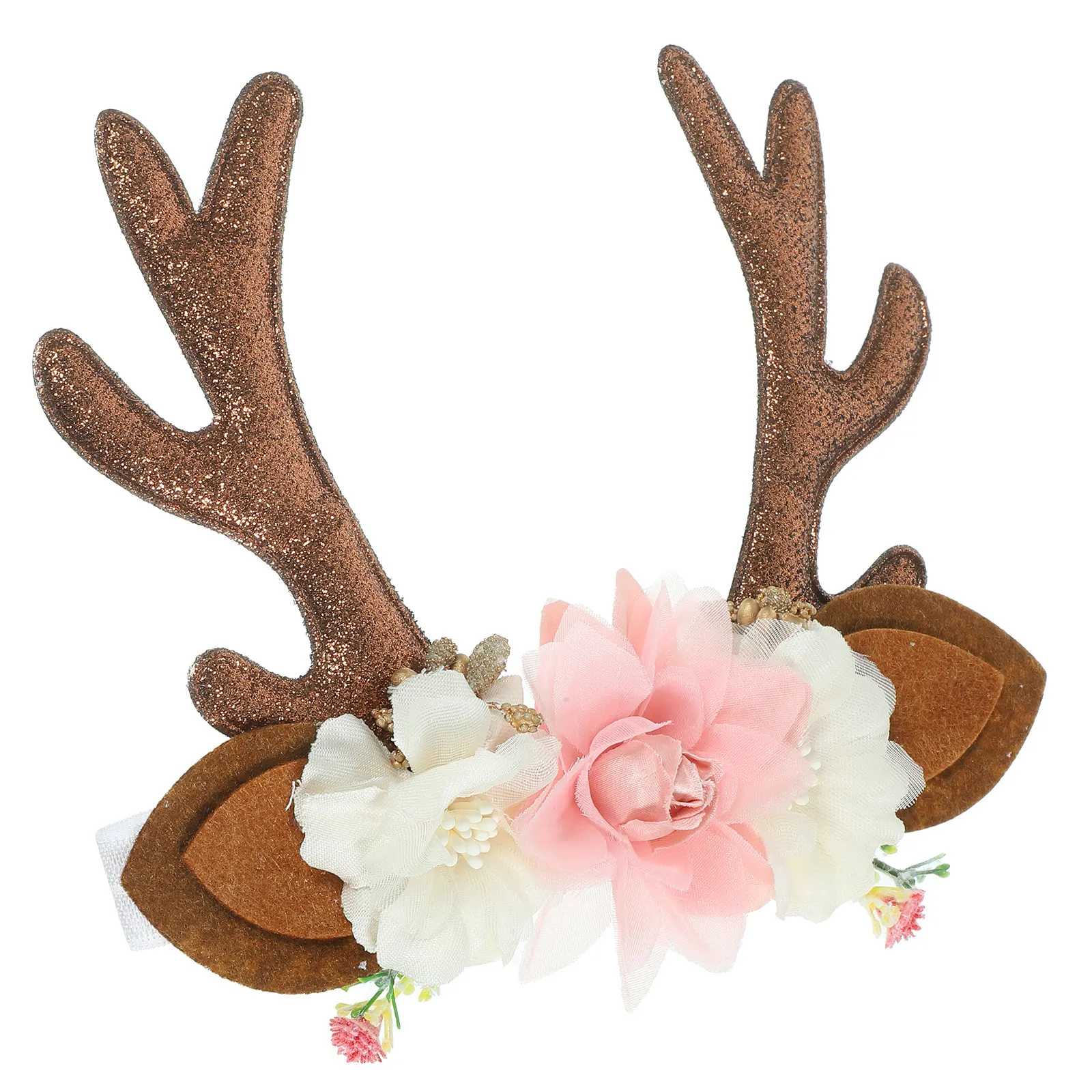 

Christmas Elk Ears Headband for Baby Toddler Girl Deer Horn Antler Elastic Decorative Cute Lightweight Xmas Party Birthday