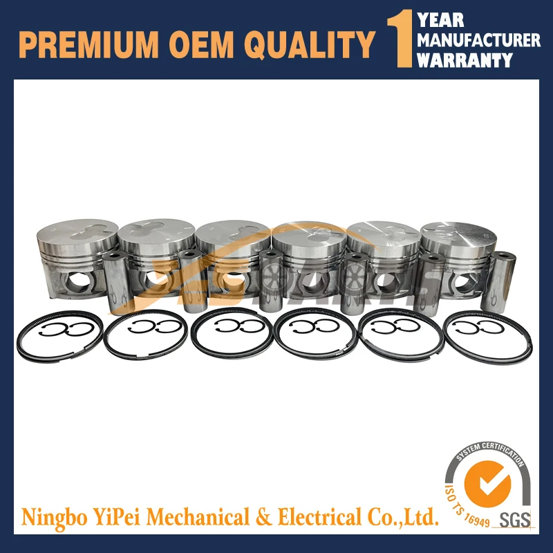 

6 set TD42 piston with piston ring for Nissan