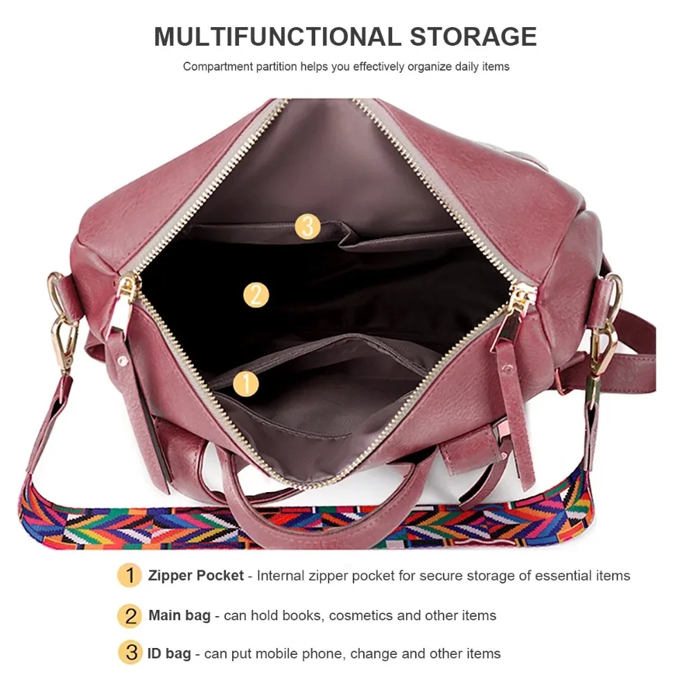 Bolso de mochila para mujer, mochila de viaje de diseñador, monederos, bolso de hombro de moda de PU para mujer