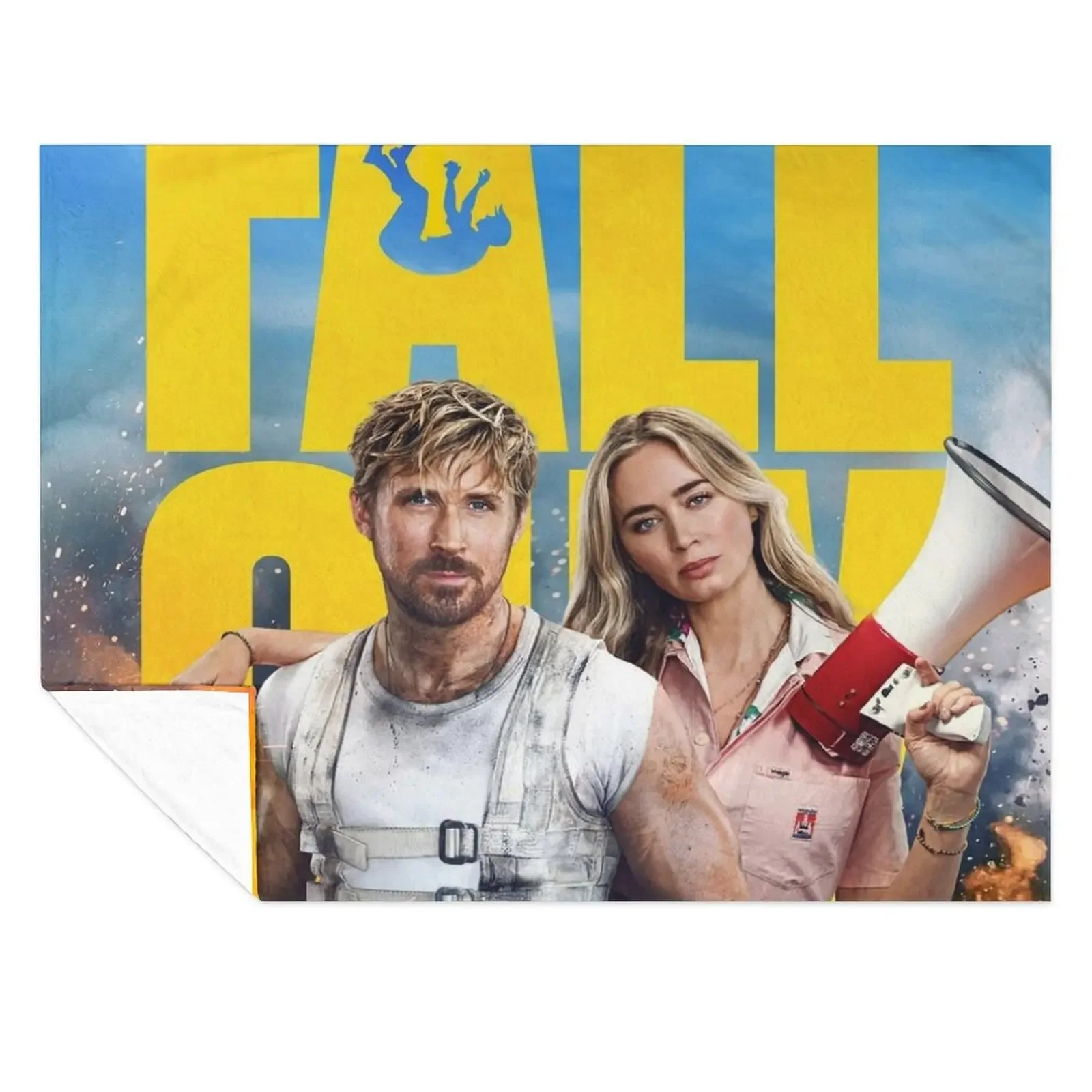 

The Fall Guy (2024) Poster Throw Blanket Sofas Hair Giant Sofa Decorative Throw Blankets