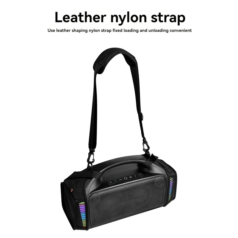 Portable Carrying Strap Case Nylon Fall-Proof Speaker Case With Adjustable Shoulder Strap For Tribit Stormbox Blast