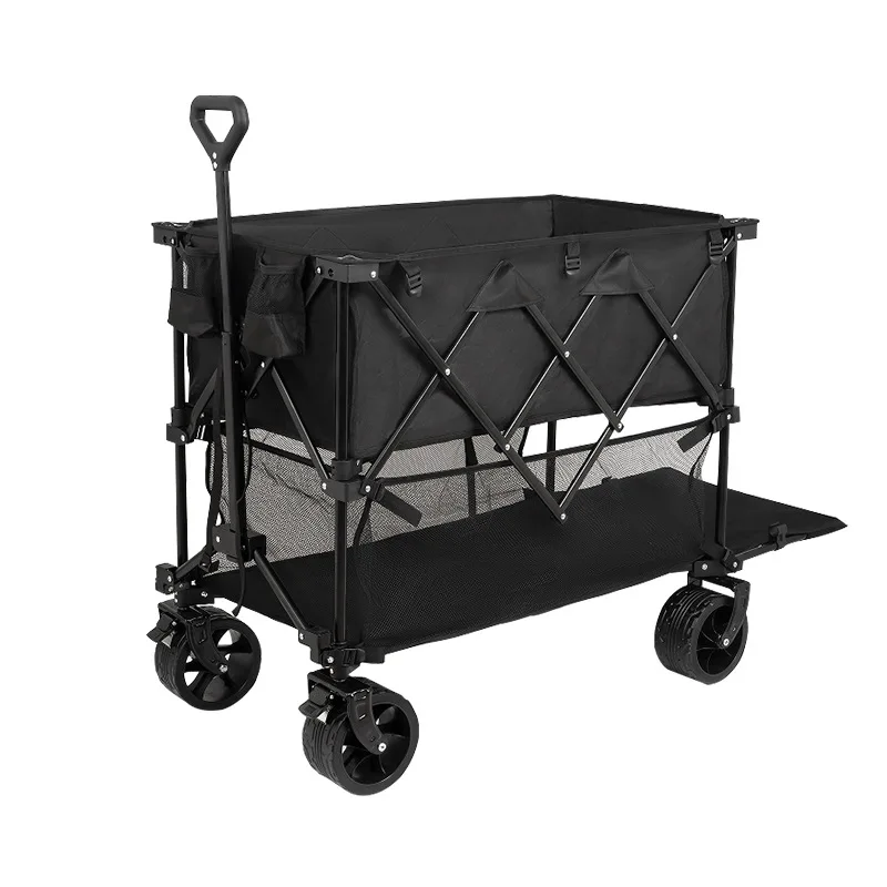 Camping Car Stall Cart Multi-Functional Storage Outdoor Multipurpose Shopping Cart Portable Camping