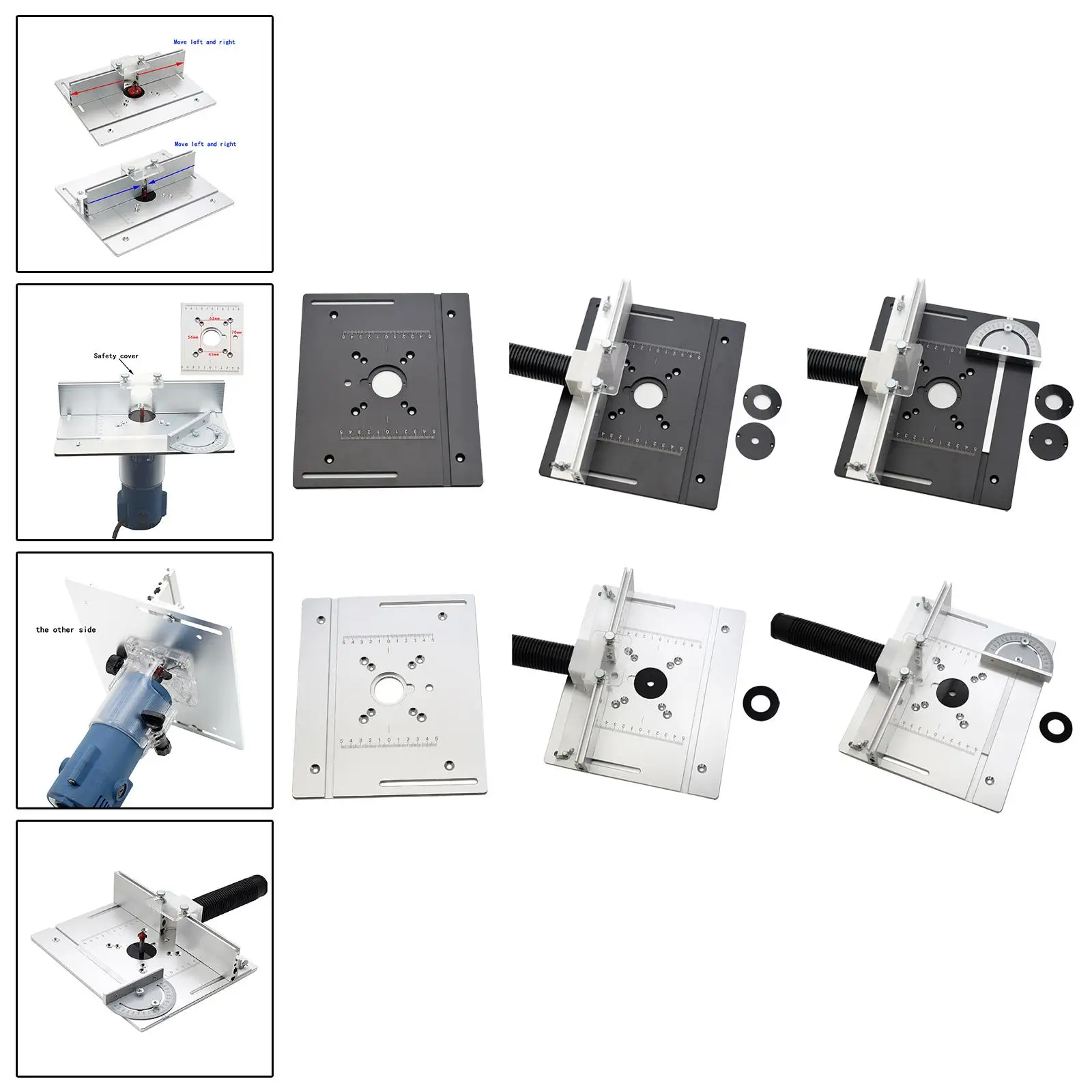 

Router Table Insert Plate Heavy Duty Multifunctional Wood Router Plate