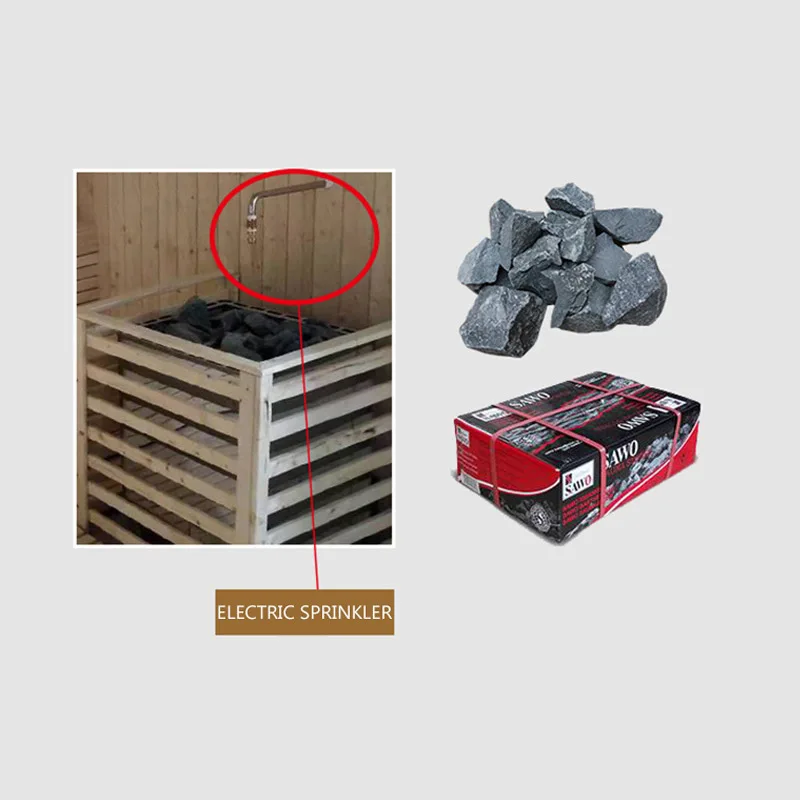2025 new 16kg/box Sauna Stone Sauna Room Accessories High-quality Sauna Special Stone Volcanic Stone Sweat Steam Dry Steam Room