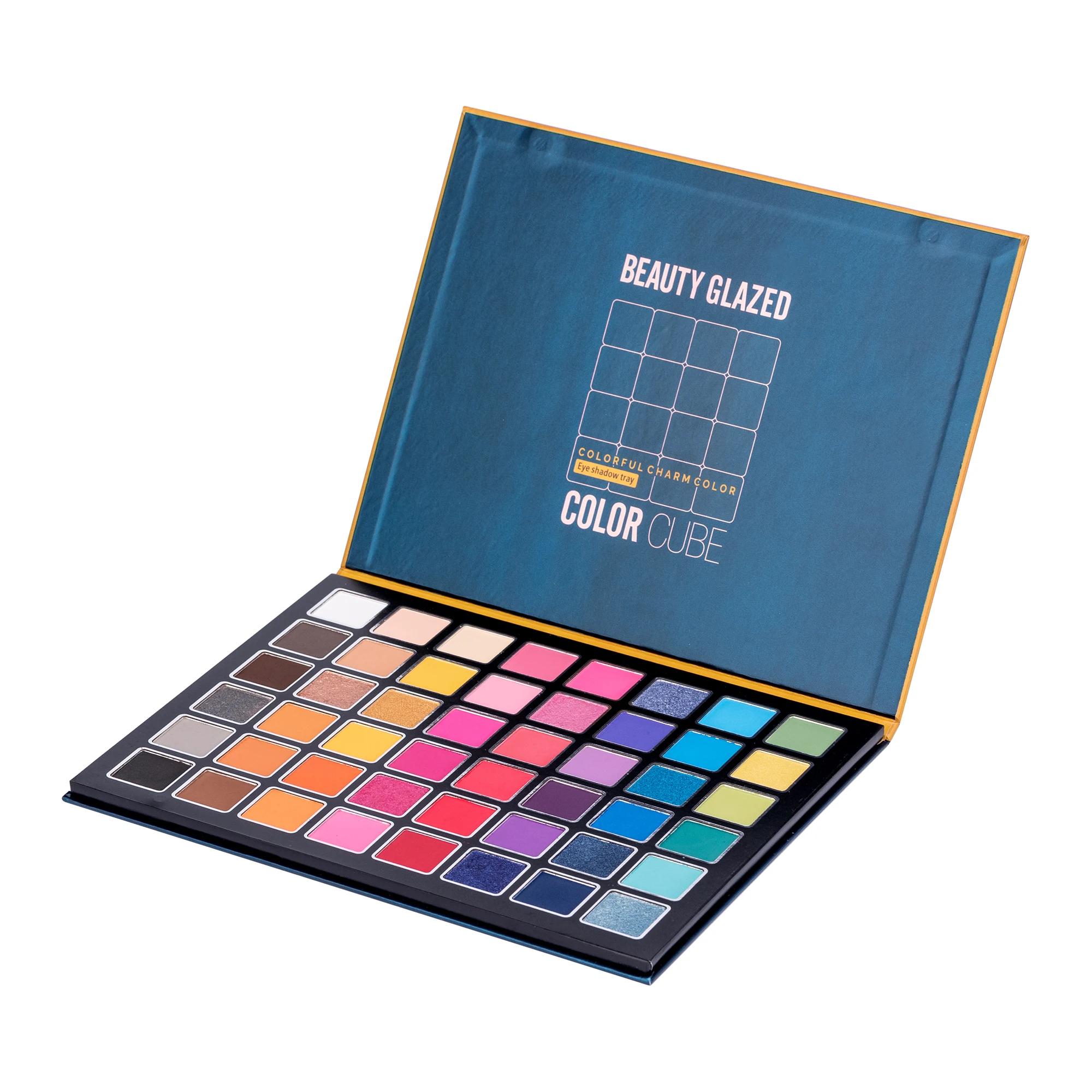 แผ่นอายแชโดว์สําหรับแต่งหน้าบนเวที ยุโรปและอเมริกา ตื่นเต้น 48 สี