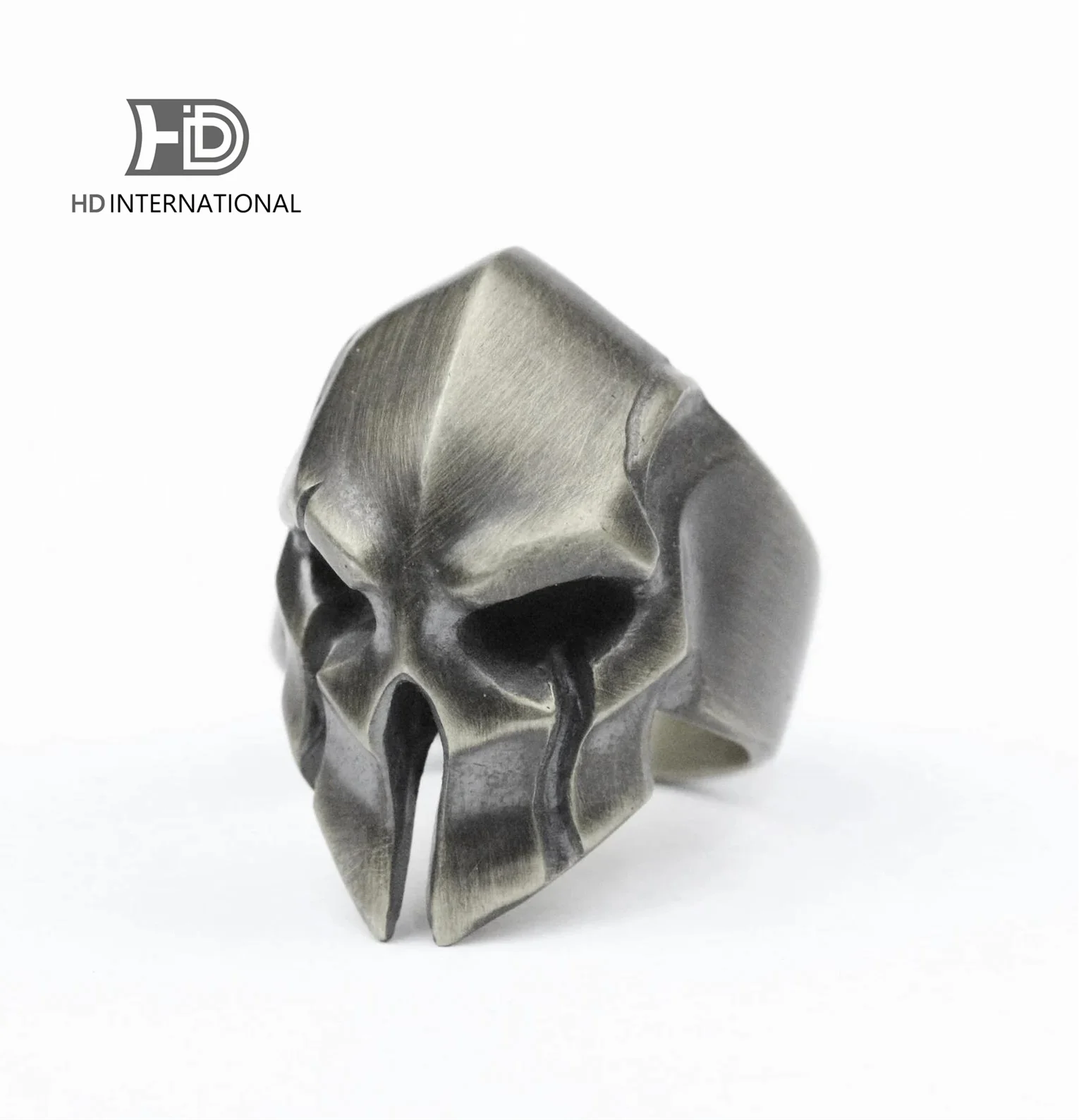 

Spartan Ring Spartan Helmet Men's Ring Steel Helmet Ring Jewelry Brass craftsmen make jewelry