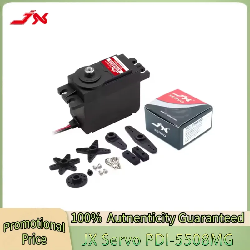 

JX Servo PDI-5508MG 55.6g 8.2kg Coreless Metal Gear Digital Servo for Helicopter RC Car Truck Buggy Robot Arm Boat
