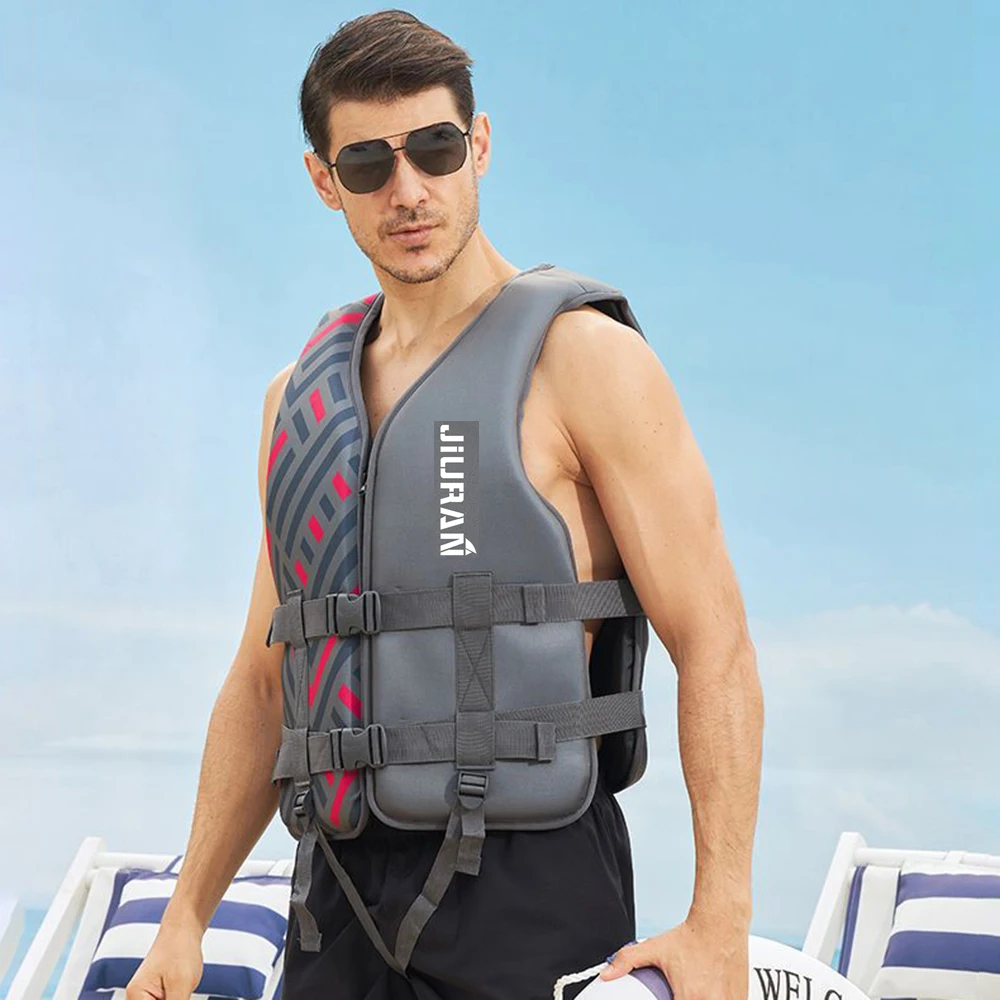 Giubbotto di salvataggio per adulti giubbotto di salvataggio da uomo in Neoprene sport acquatici Swim Drifting gilet da pesca Jet Ski kayak Boat