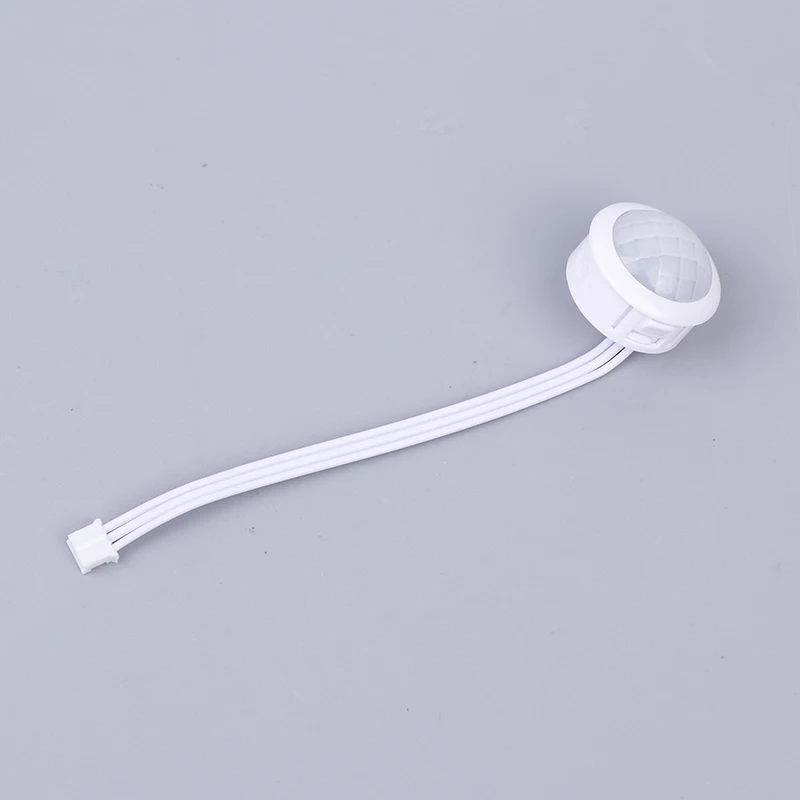 Saklar lampu SENSOR อัตโนมัติ1MA 4-12V LED PIR ตรวจจับเซ็นเซอร์ตรวจจับการเคลื่อนไหวอินฟราเรดนำแสงกลางคืนที่ละเอียดอ่อนในร่มกลางแจ้ง4-7M