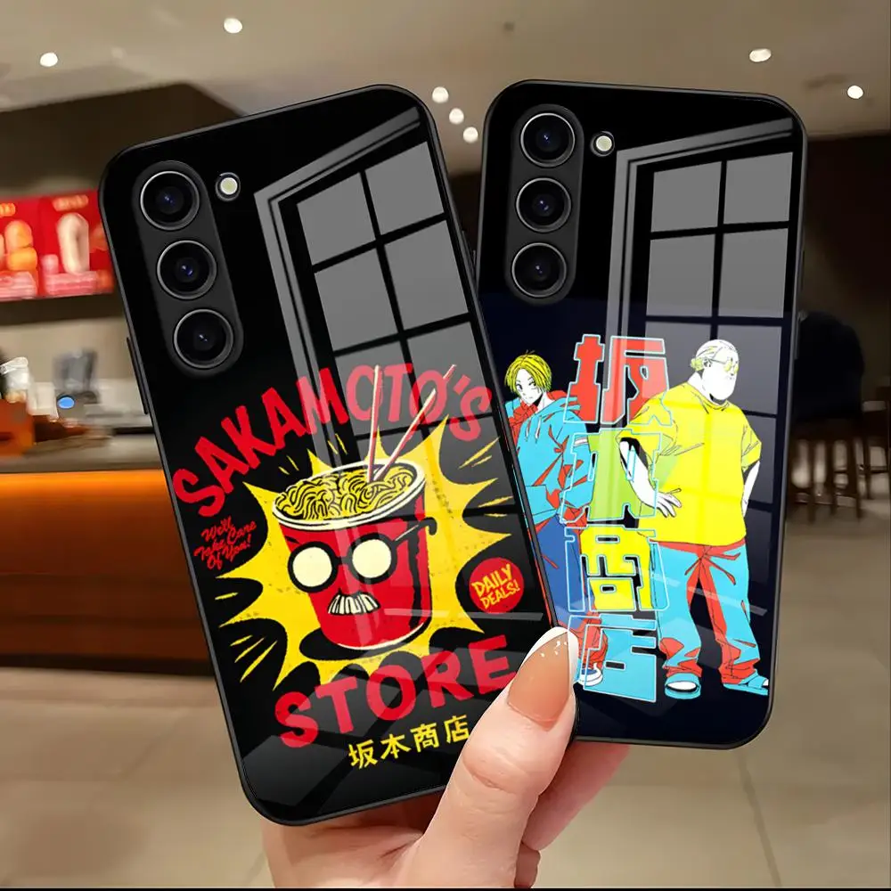 Sakamoto Days Anime Phone Case For Samsung S25 Edge Ultra S23 S22 S21 S20 Ultra Plus S24 Fe A54 A53 A25 A16 A14 Glass Cover
