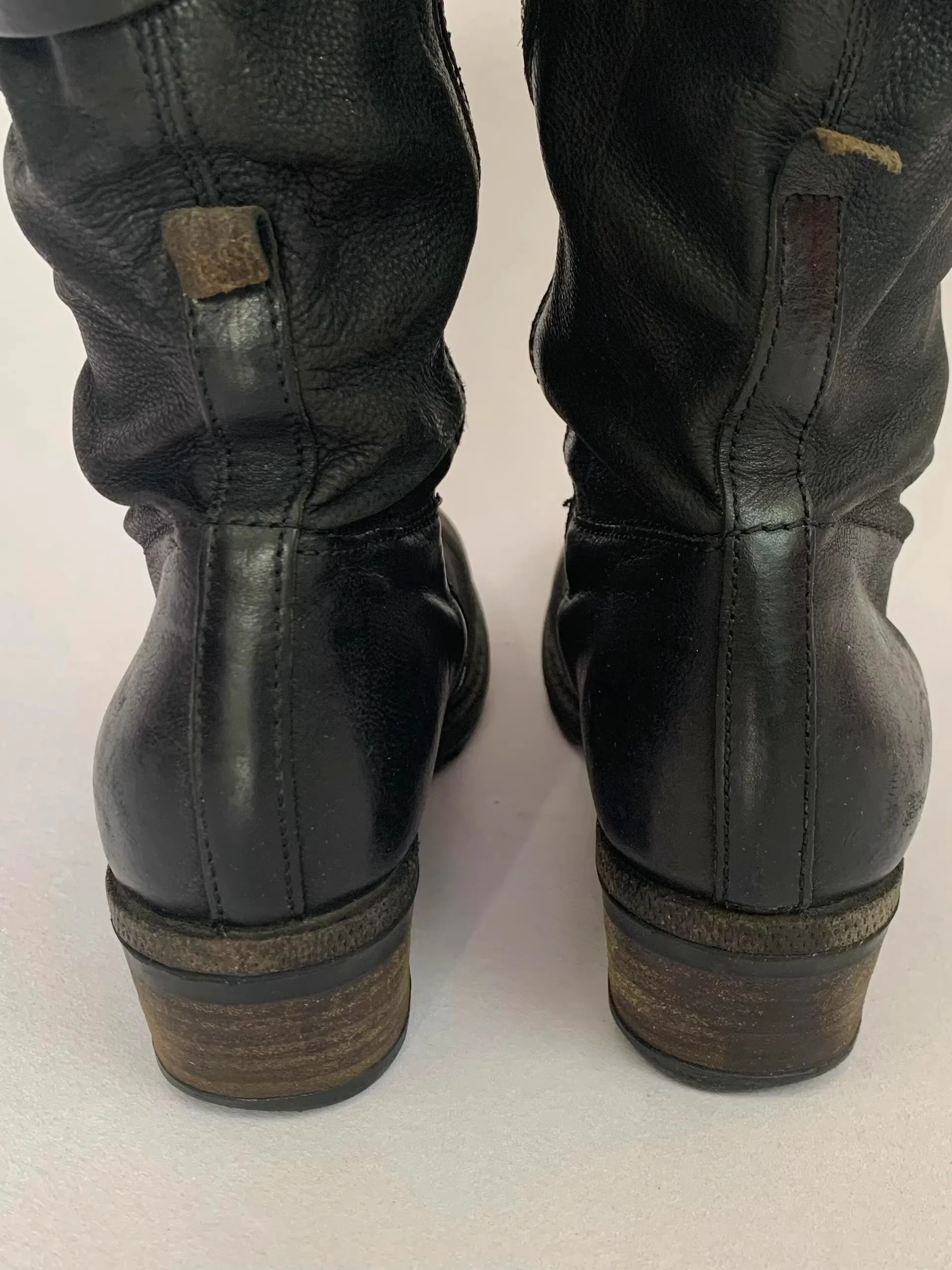 Bottes de moto rétro noires po - Men'S Shoes Zipper avis et prix