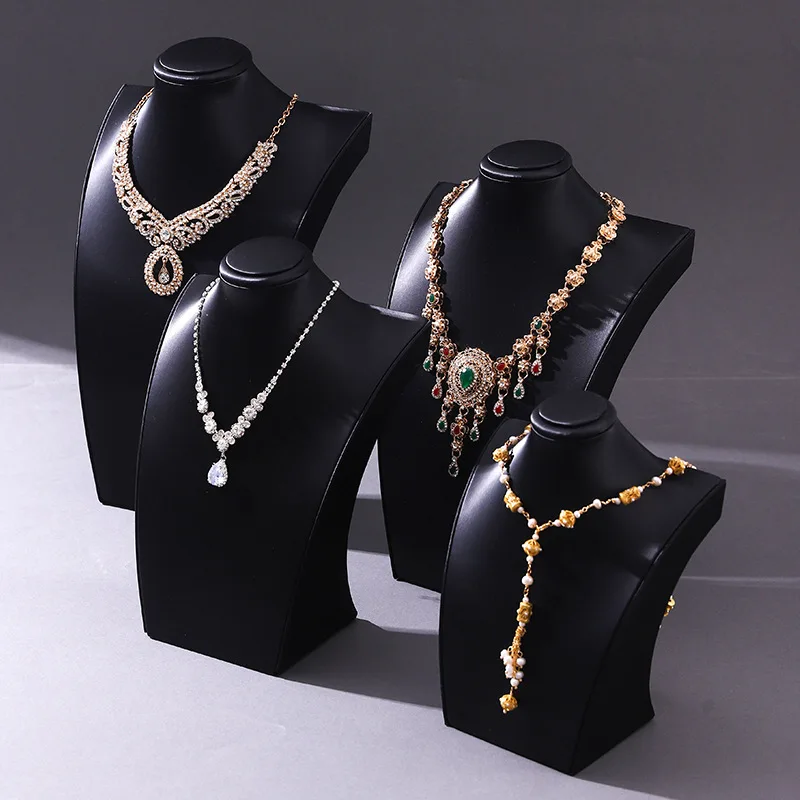 

Necklace Jewelry Display Rack Counter Necklace Displays Stand Jeweler Jewellery Showcase Shelf Exquisite Live Pictures Props