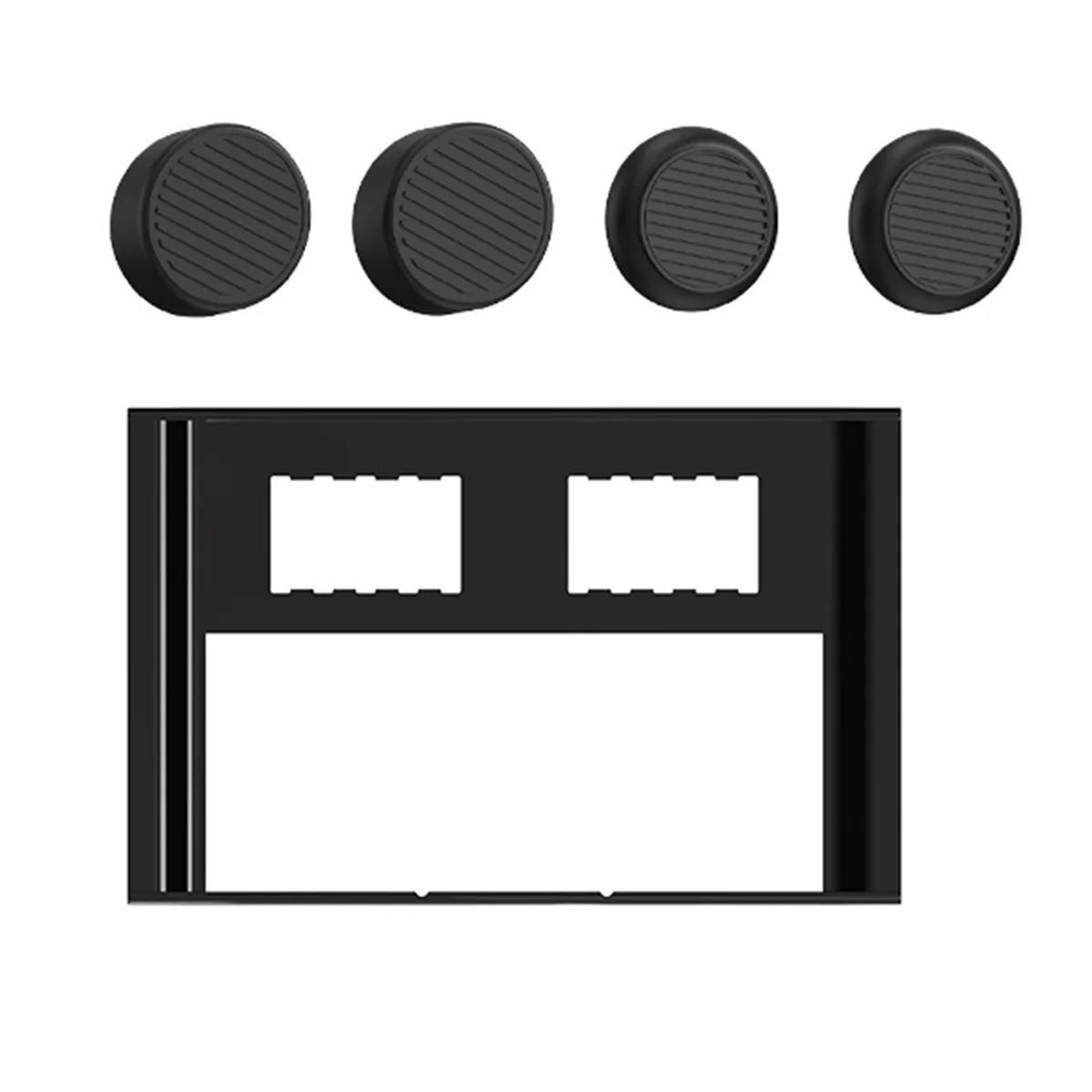 AU32-Protective Case dla Lenovo Legion GO Game Console Shell Sleeve with Rocker Cap Akcesoria do konsoli do gier Czarny