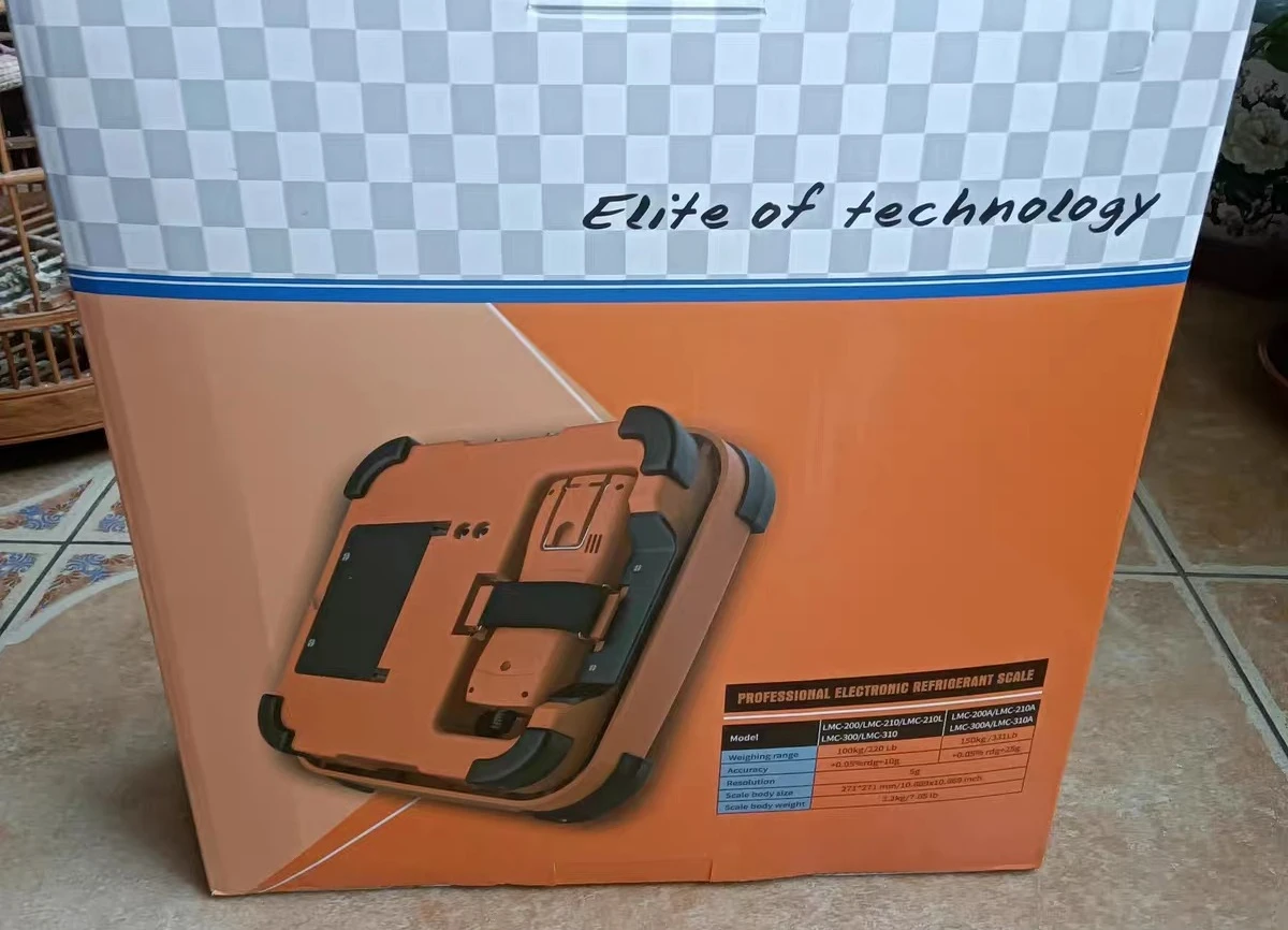 

Электронные весы для заправки хладагента LMC-310 с Bluetooth и заправочным клапаном, до 220 фунтов/100 кг, с функцией количественной дозировки