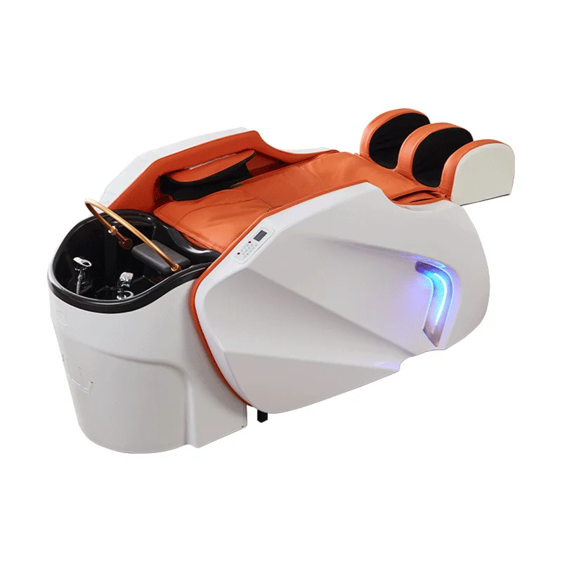 Automatic intelligent electric massage shampoo bed with water heater water circulation barber shop hair salon special