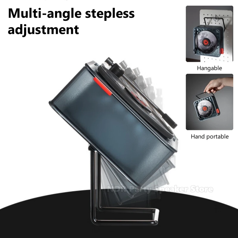 Retro ไวนิลมินิลําโพงไร้สายบลูทูธแบบพกพาเครื่องเล่นเพลงวินเทจพร้อมแผ่นเสียงในตัวสีขาวเสียงรบกวน Sleep Aid ลําโพง