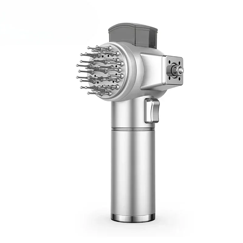 Electric Infrared Light Therapy Hot Facial Massage Hair Growth Comb With EMS Microcurrent 2025 Home Use Beauty Product