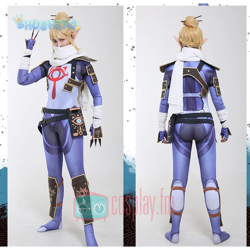 Game Zelda: Breath of the Wild Link Cosplay The Legend Costume Halloween party Accessories Wig Ears prop man Woman Set Link