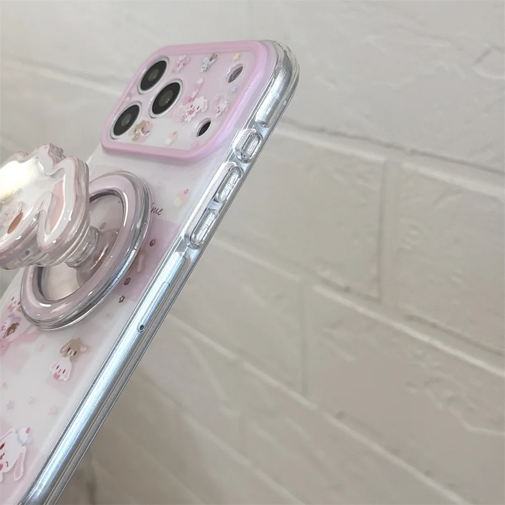 Urocze etui na telefon z króliczkiem i deserem, magnetyczne, do iPhone 17, 16, 15 Max, 16 Pro Max, 17 Pro, z Magsafe, z funkcją stojaka, kreskówkowe etui. — zdjęcie produktu 5