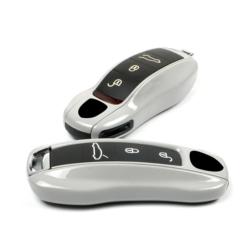 Funda para llave para Porsche 911 Panamera Cayenne Macan Boxster Cayman Control remoto Fob Cover-M53K