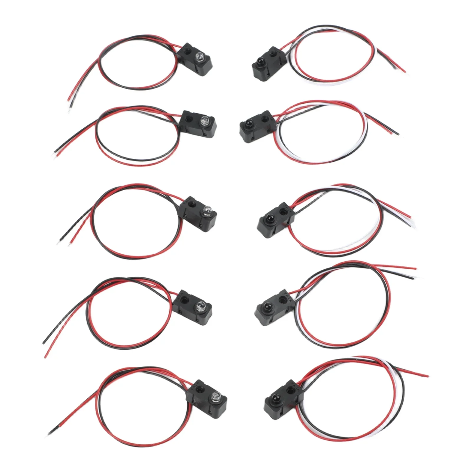 5pcs For IR Break Beam Sensor DC 3-5V High-Speed Detection LEDs Counting Module Split Distance Sensor Power-Tools Plastic Sensor