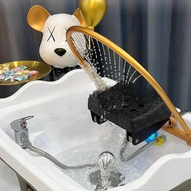 

Head Spa Shampoo Chair Hair Salon Comfort Small Hair Washing Station Chair Move Therapy Lettino Massaggio Furniture MQ50SC2025