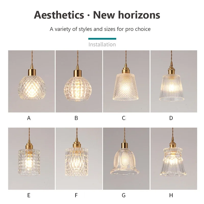 Modern LED Pendant Light Nordic Minimalist Single Head Glass Hanging Lamp Living Rooms Bedroom Study Kitchen Office Illumination