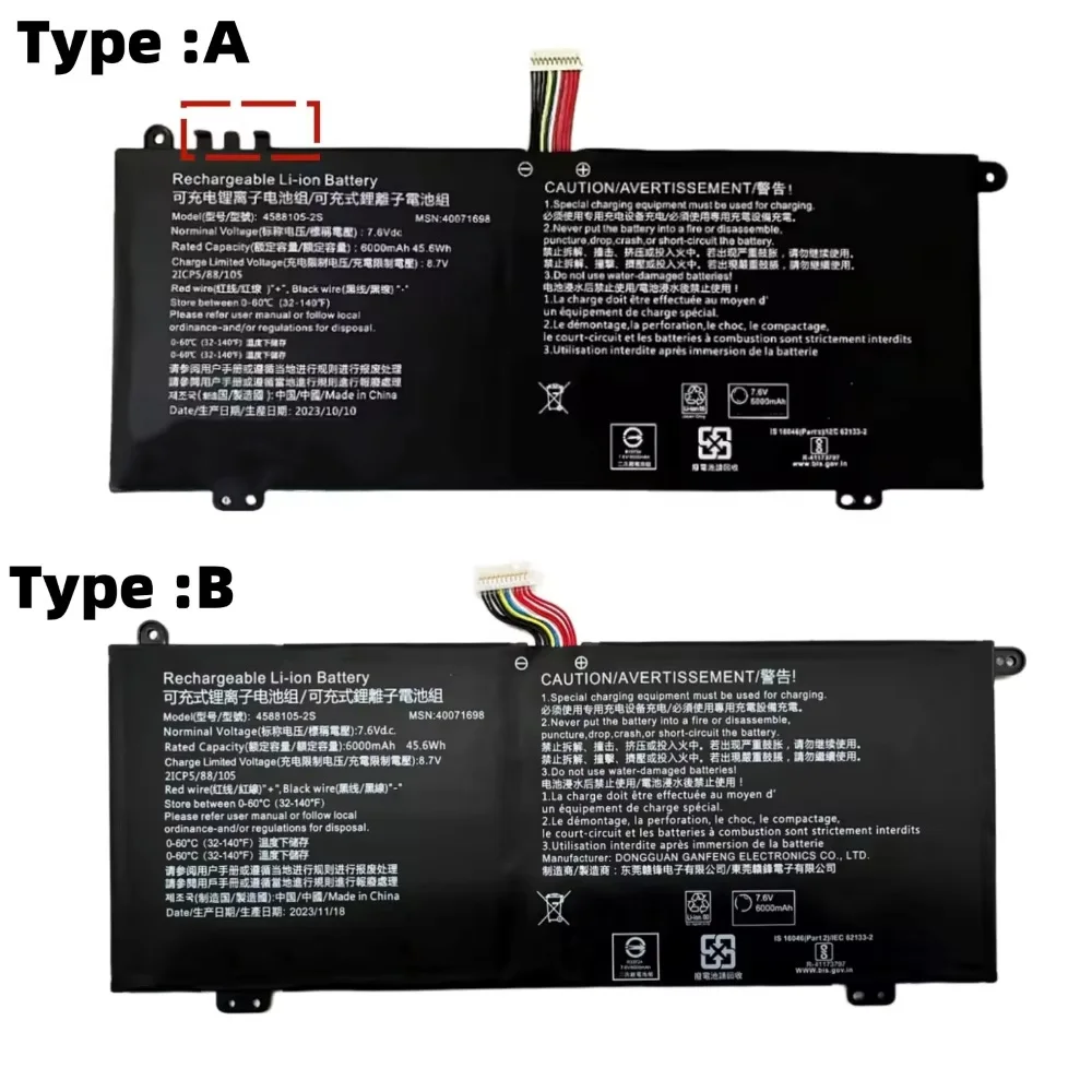 7XINbox 6000mAh 4588105-2S 4007169 7.6V 45.6Wh laptop battery For Dynabook Satellite PRO C50-H-108 C50-H-103 series
