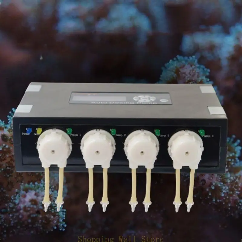 

KX4B Multi-head Automatic Peristaltic Pump Aquarium Coral Feeder