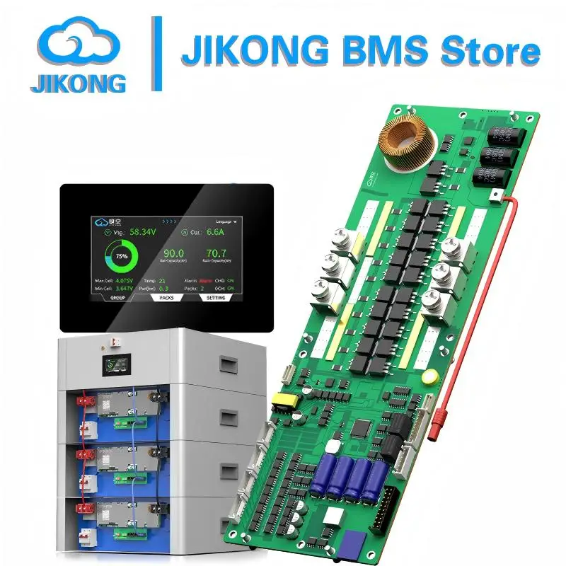 JKBMS JIKONG Активный измерительный ток 1A/2A 16S 48V 100A 150A 200A 300A NCM LFP lifepo4 Литий-ионная батарея bms