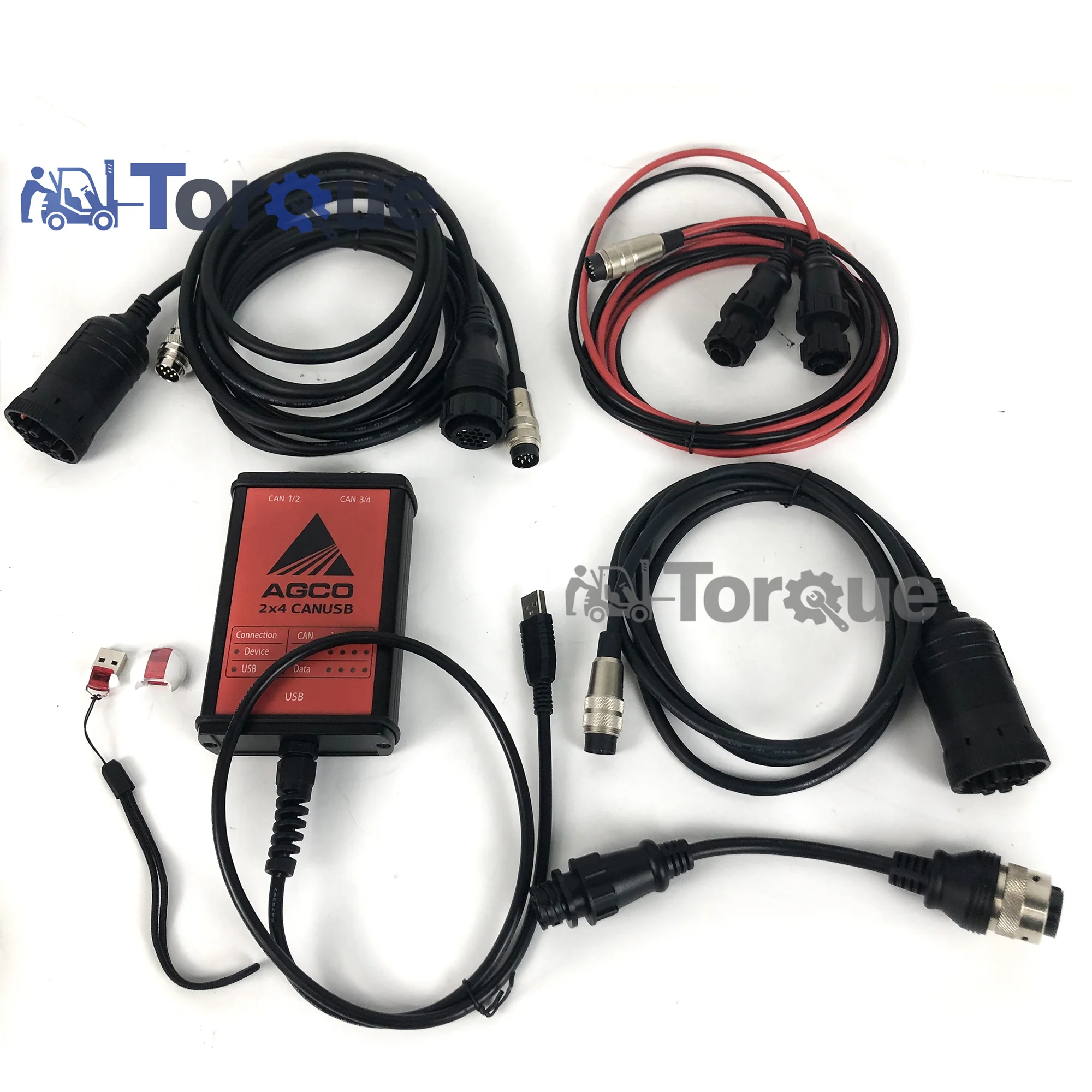 for AGCO EDT Agriculture Electronic FENDT For AGCO CANUSB EDT Interface Massey Ferguson Fendt Diagnostic Tool with key dongle