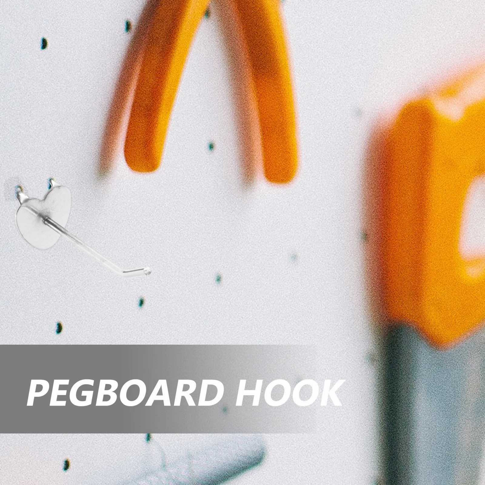 

20Pcs Metal Pegboard Hangers Sturdy Home Garage Storage Display Easy Install Remove Compact Size High Bearing Capacity