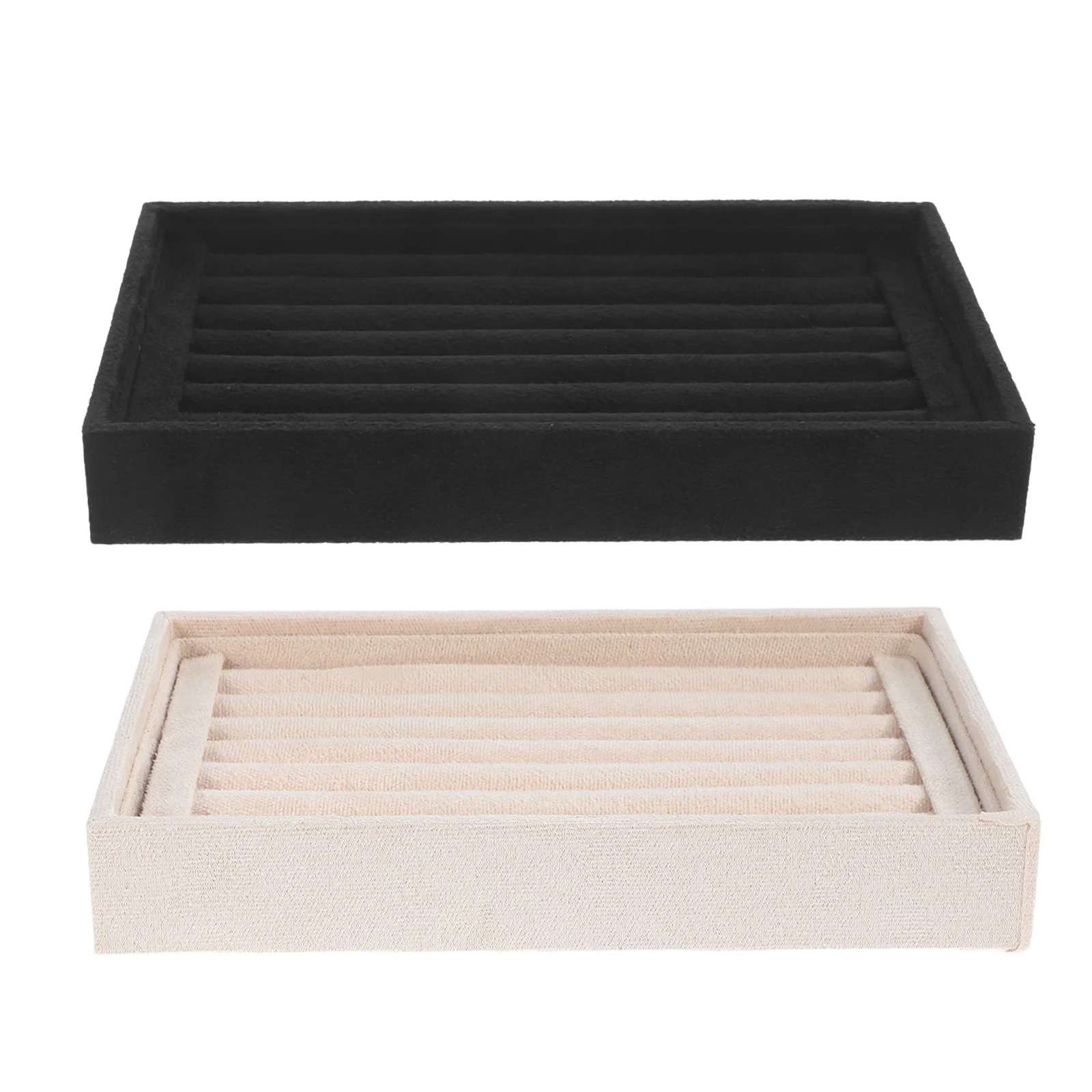 

2Pcs Jewelry Rings Display Tray Sturdy Construction for Personal Commercial Use Photography Prop Ring Holder Ring Tray