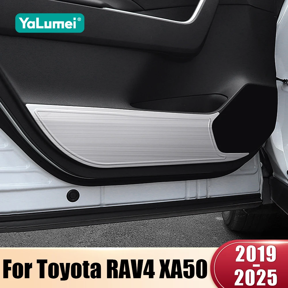 

Для Toyota RAV4 XA50 2019 2020 2021 2022 2023 2024 2025 гибридный защитный чехол из нержавеющей стали для дверей автомобиля, аксессуары