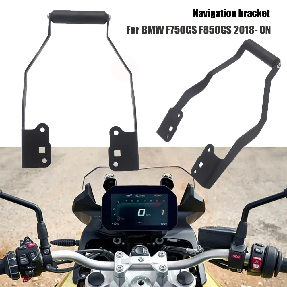 GPS Navigation Bracket for BMW F750GS F850GS 2018- ON 12MM and 22MM Black