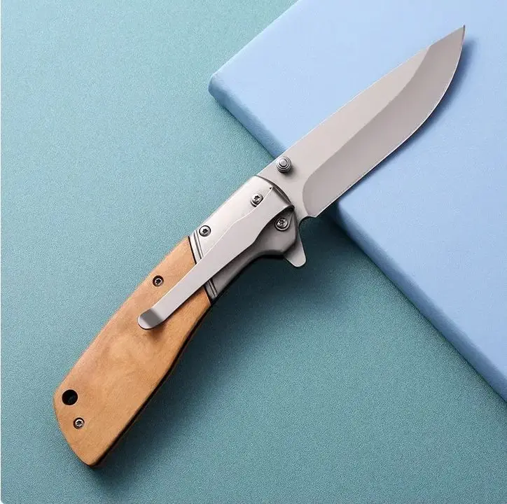 

5cr13 высокопрочный многофункциональный нож из нержавеющей стали с ручкой из оливкового дерева для кемпинга и охоты