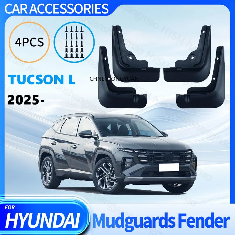 

Mudguards FOR Hyundai Tucson L 2025 Automotive for Fender Mudguard Vehicle Exterior Decor ABS Material Protective Accessories