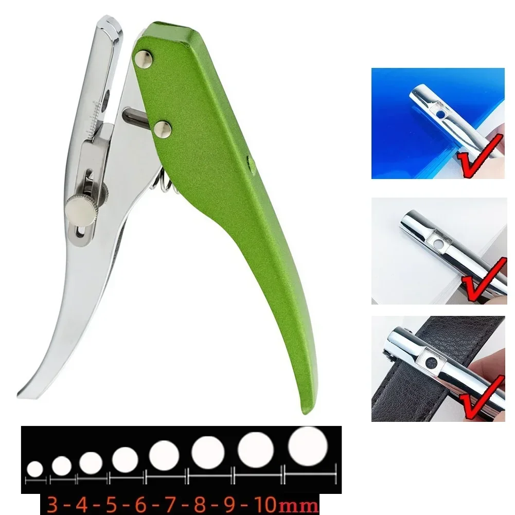 3-10mm Hand-held Circle Round Single Hole Punch  Woodworking Tool Leather Hole Punch -Hidden Hole Round Punch Pliers