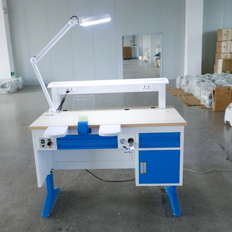 Single Workbench 1.2M Dental Lab Work Bench Technician Workstation for Dental Laboratory – All Accessories Included - view 4