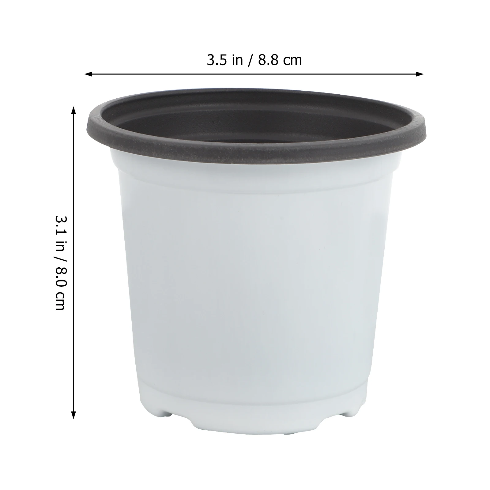 

60 Pcs Two-color Succulent Flower Pot Mini Plastic Bonsai Planter for Plants Gardening Flowerpots Home Decor Living Room Office